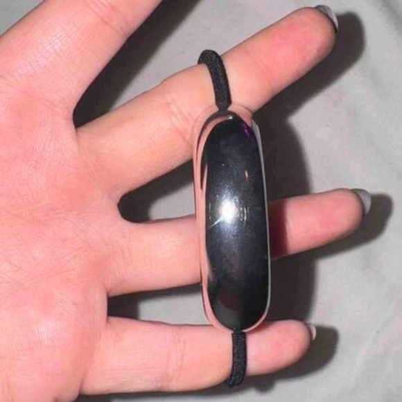 Silver metal geometric hair clip; nwot - Picture 5 of 6